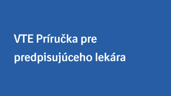 VTE prirucka pre predpisujuceho lekara